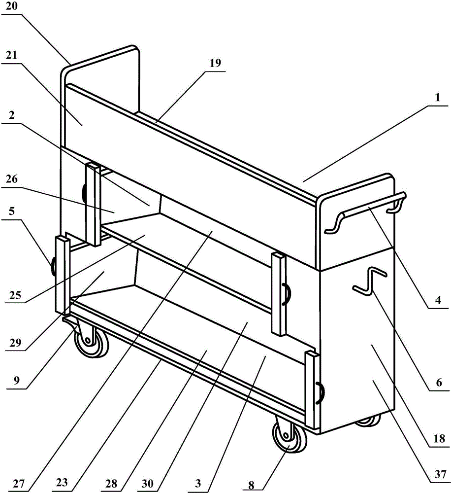 Library book handling auxiliary vehicle