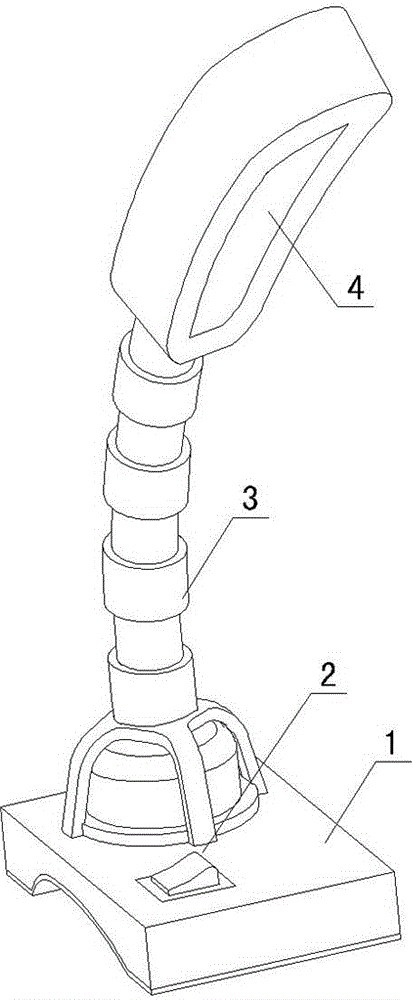 Table lamp with convenient-to-exchange switch