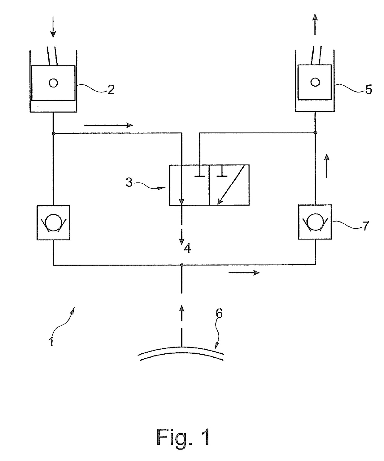 Hydraulic freewheel for an internal combustion engine with variable compression ratio