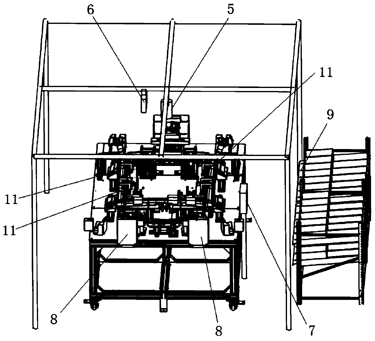 Automobile roof accessory assembling control system