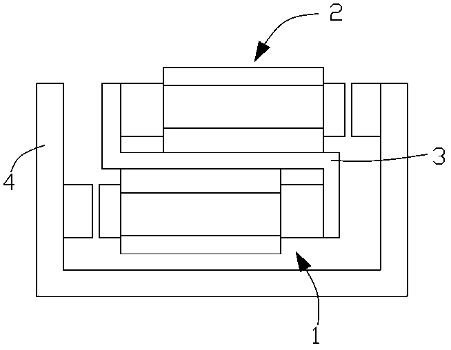 Primary iron core staggered driving structure, a linear motor and numerical control equipment