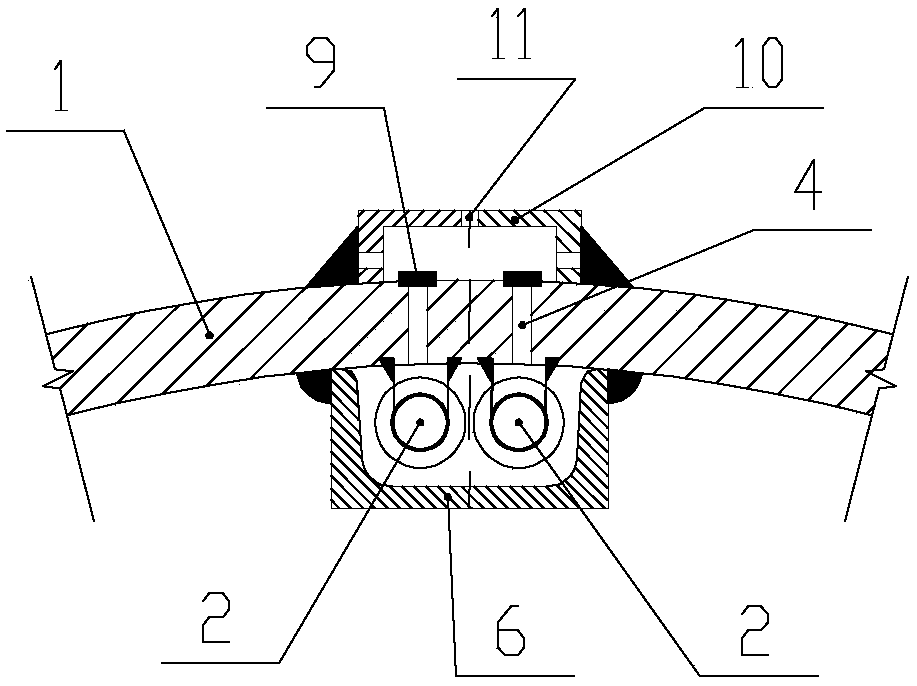 Offshore large-diameter steel pipe pile side grouting device and its construction method