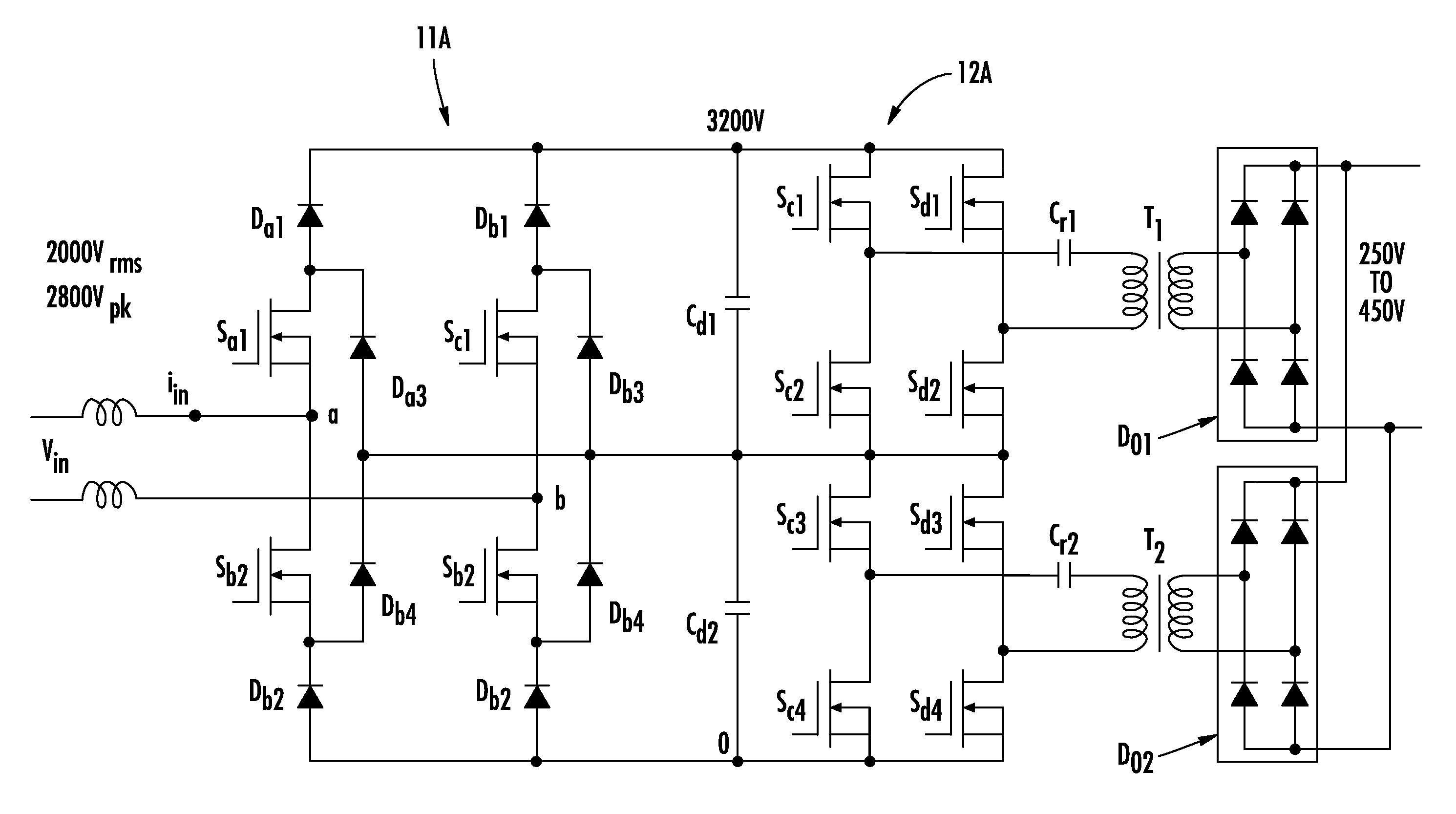 Medium voltage stand alone DC fast charger