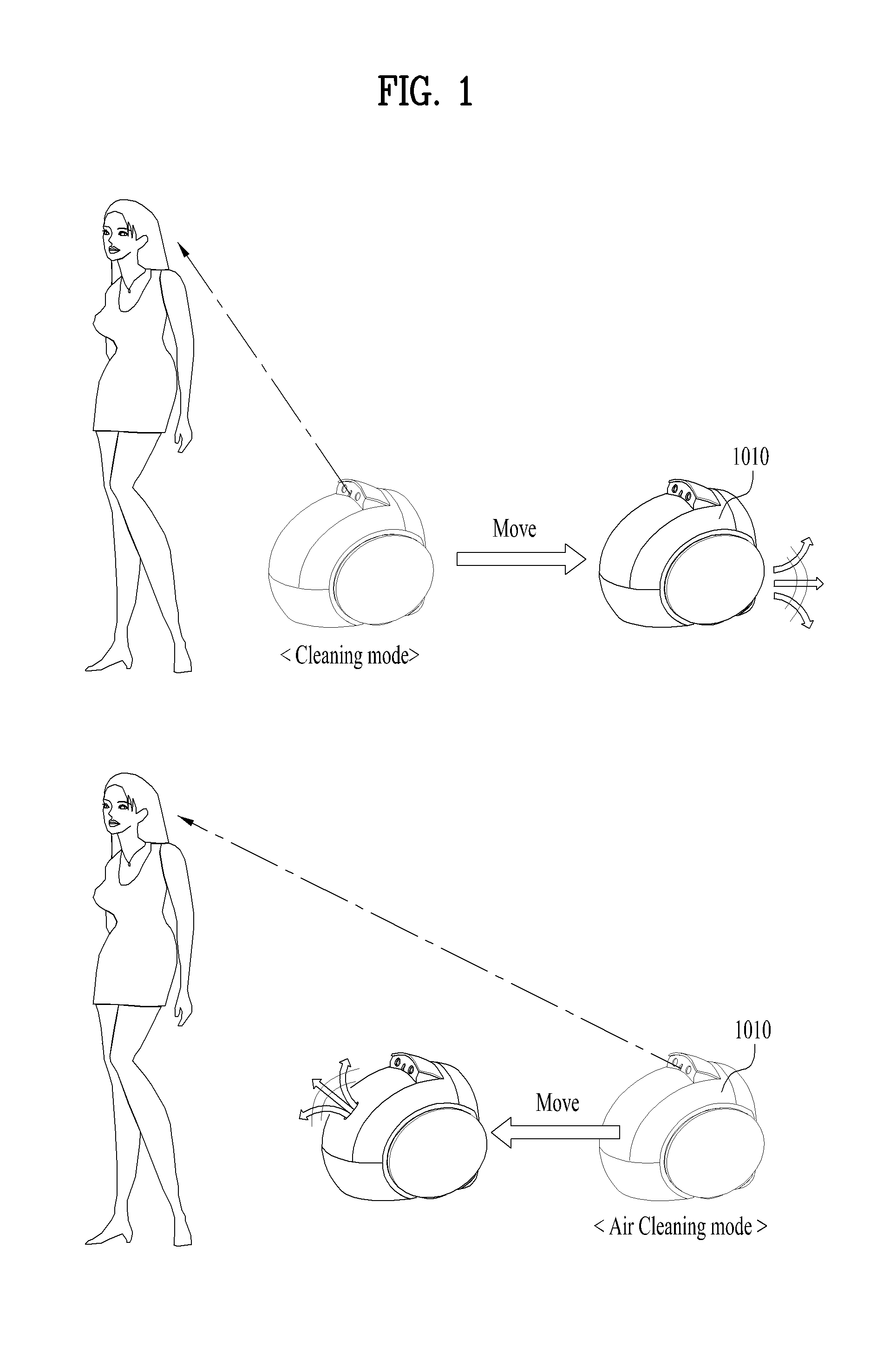 Cleaning device and control method therefor