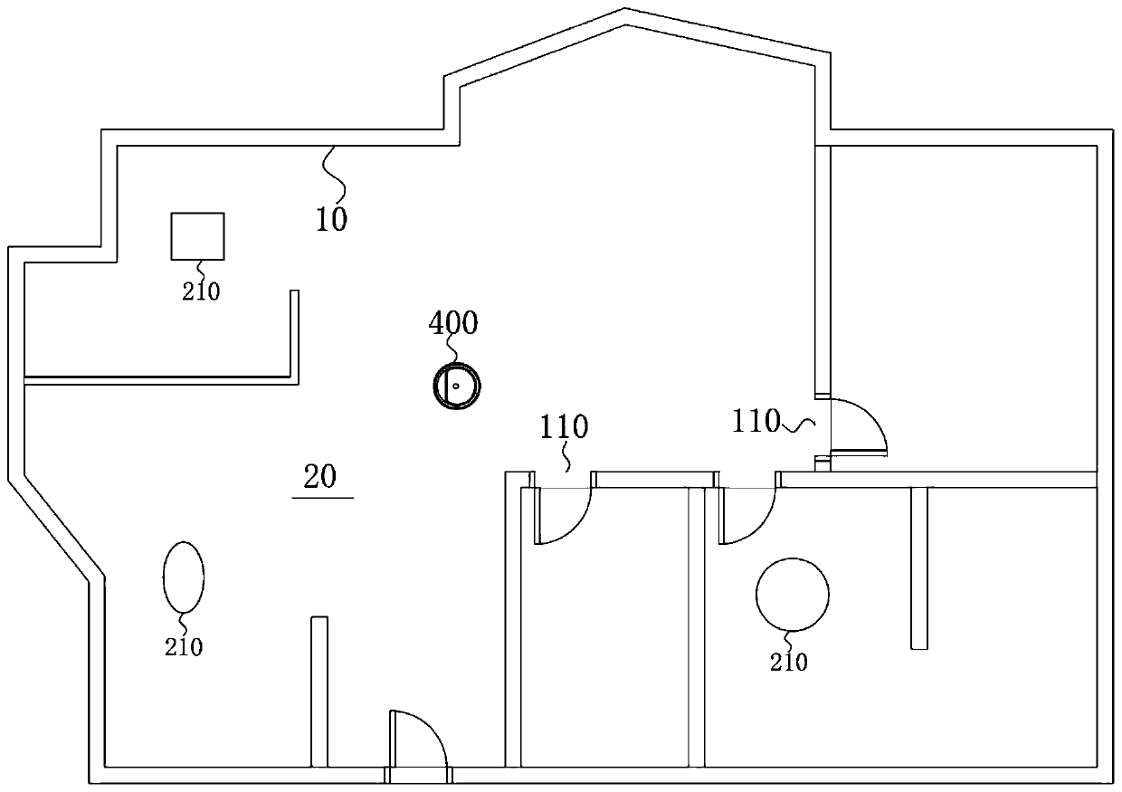 Door region identification method, door region identification system and cleaning robot