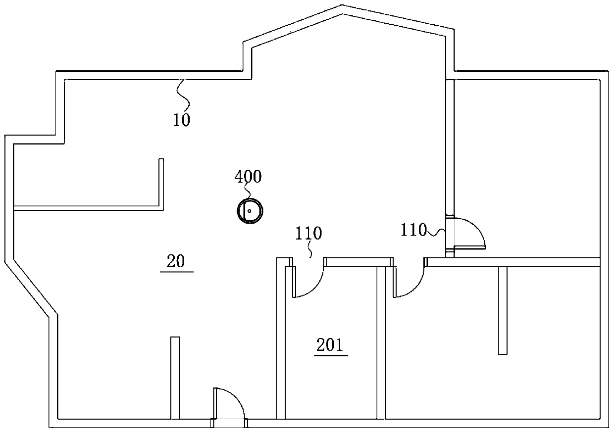 Door region identification method, door region identification system and cleaning robot