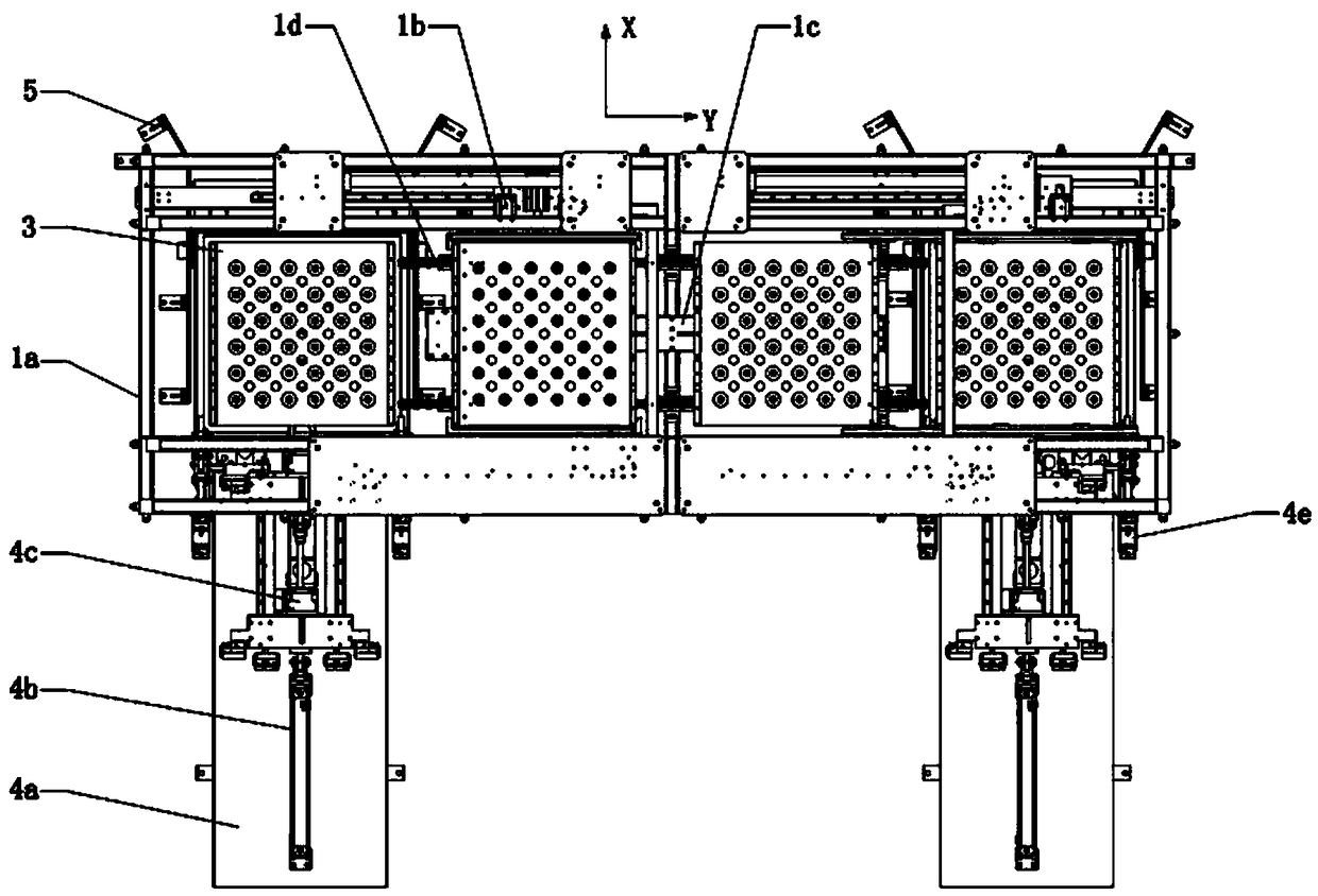 Tray conveying and switching system on automatic production line