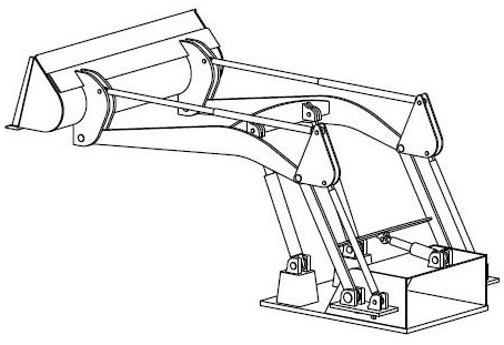 Angle-adjustable translational lifting machine