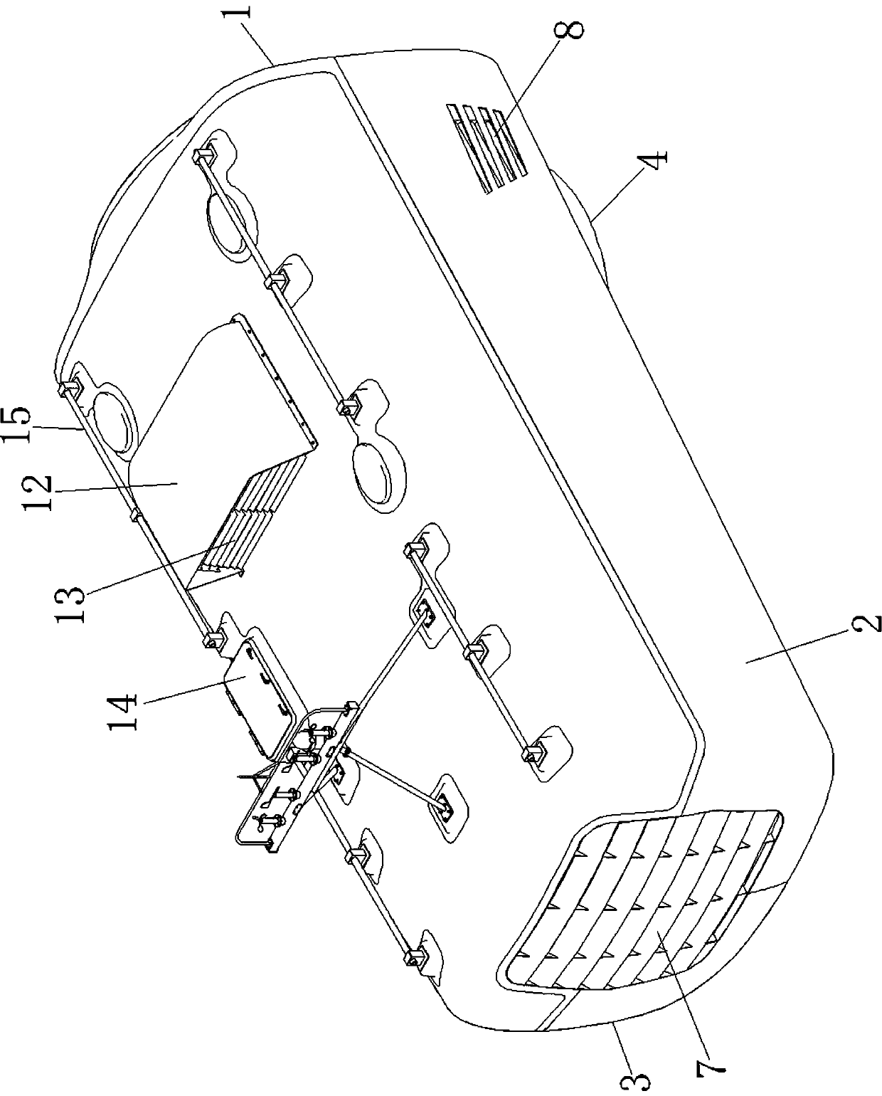 Nacelle cover of wind turbine and processing method thereof