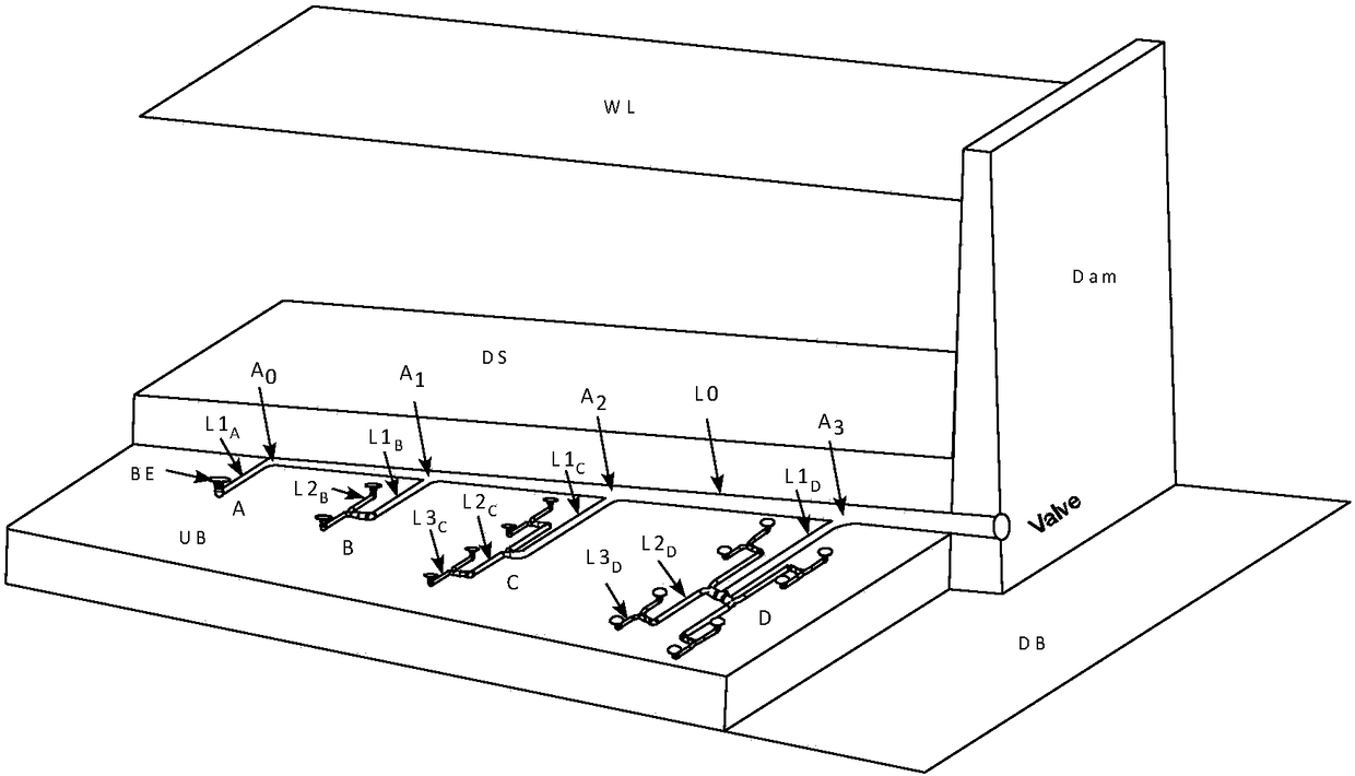 A multi-stage pipeline automatic sand removal device with tree branch structure