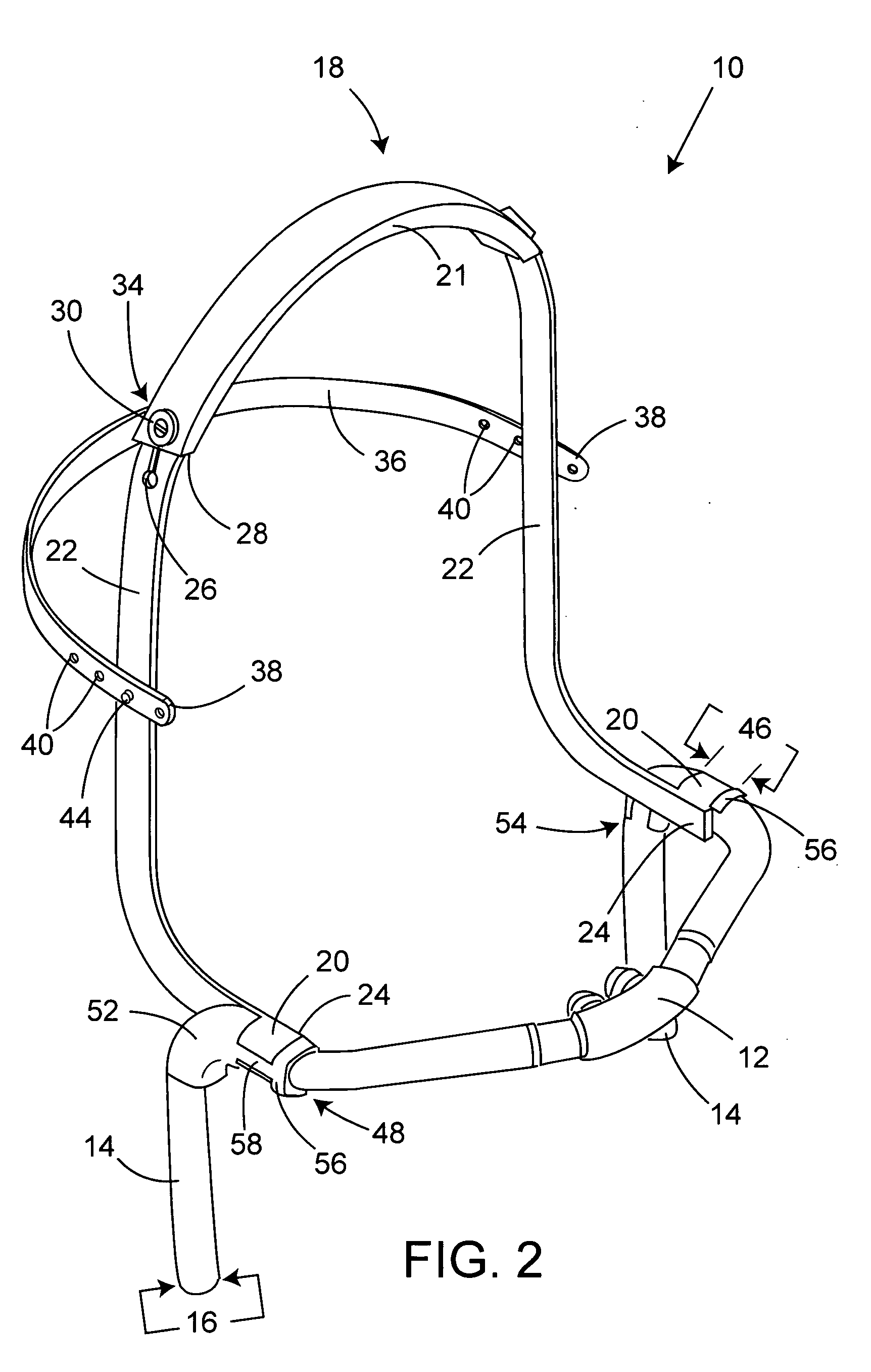 Headgear for noninvasive ventilation interface