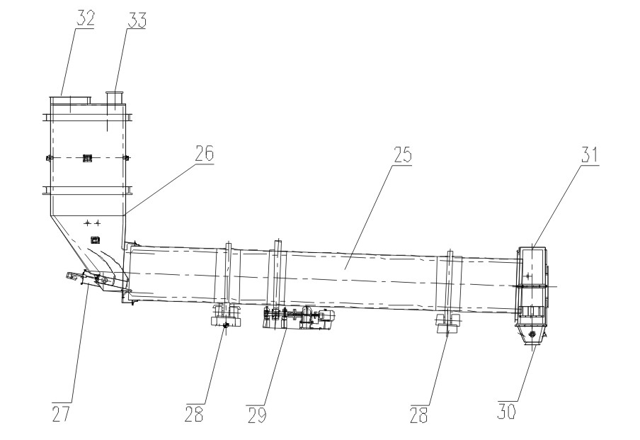 Device technology configuration method for treating house refuses by using rotary cement kiln