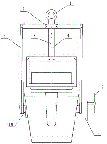 One-piece convenient hanging environment-friendly high-performance liquid alloy semi-pressure vessel and using method