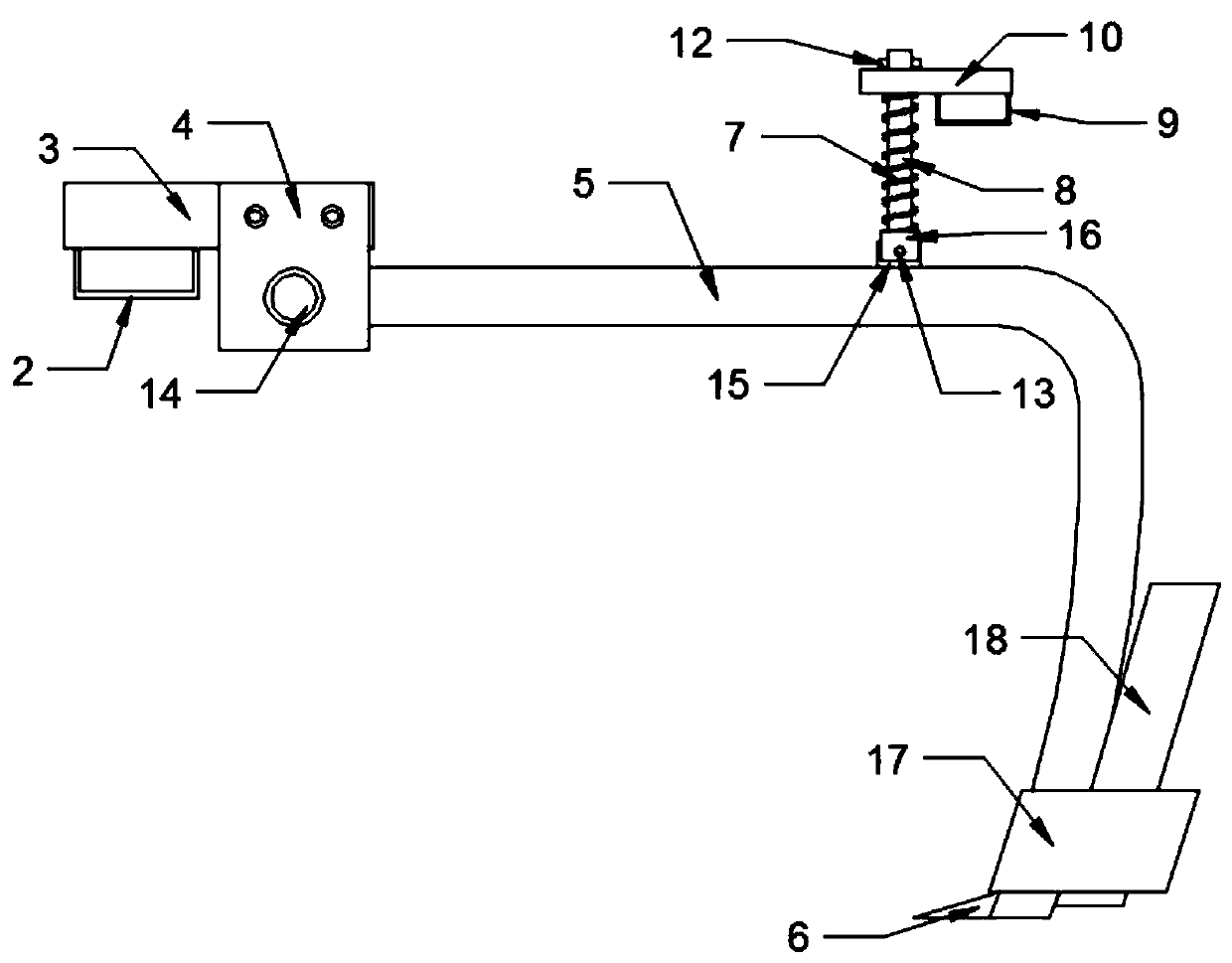 Ditcher for profiling seeder and using method of ditcher