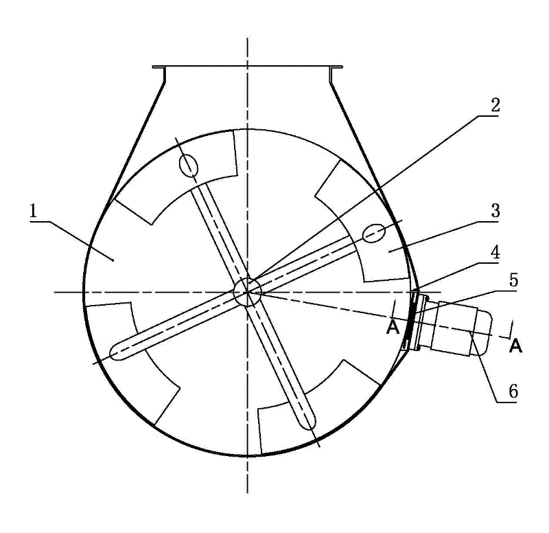 Homotaxial paddle mixer