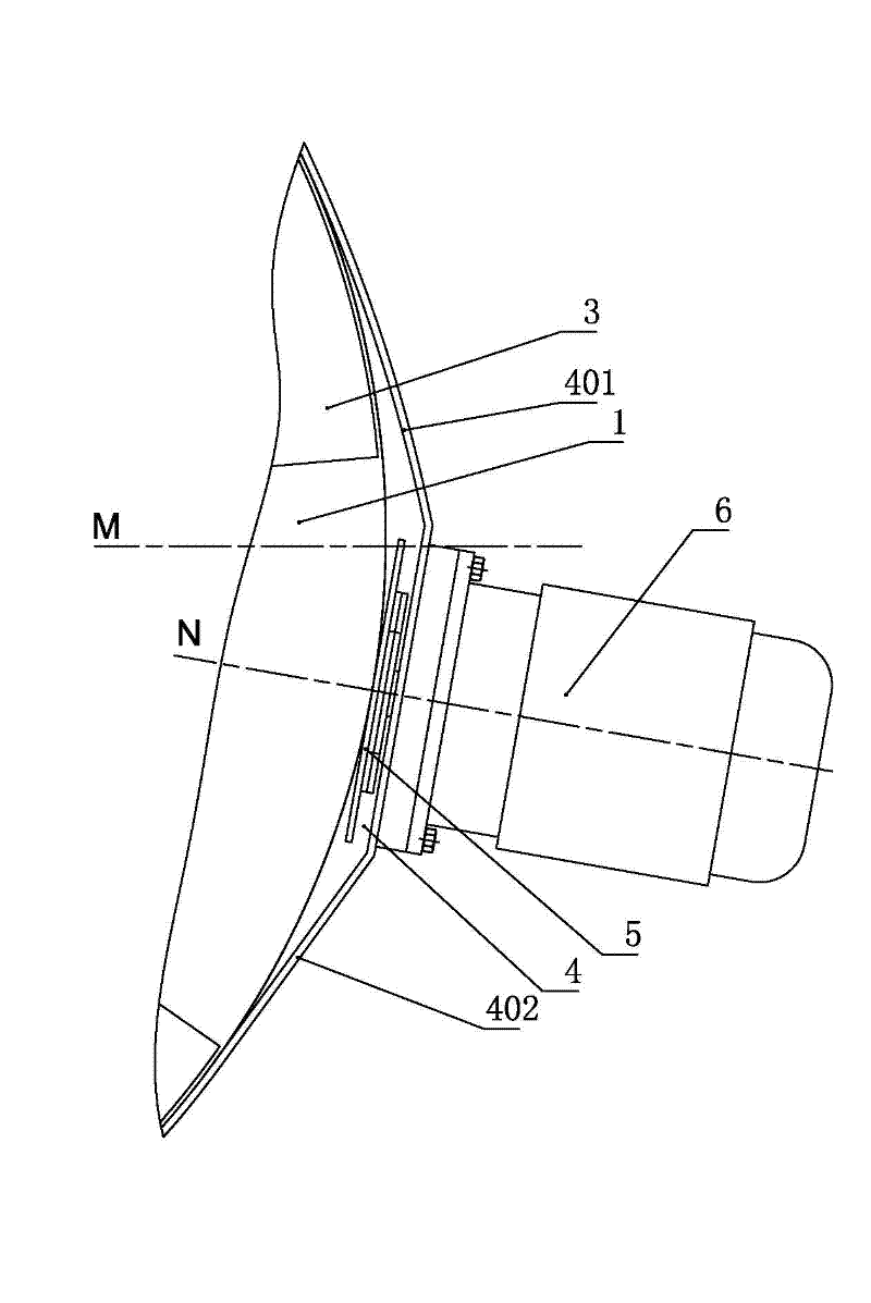 Homotaxial paddle mixer