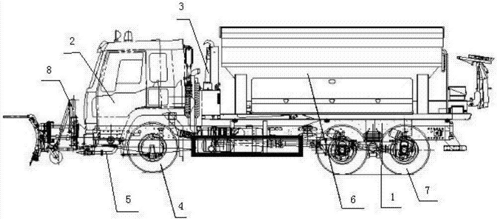 Multifunctional sanitation operating vehicle