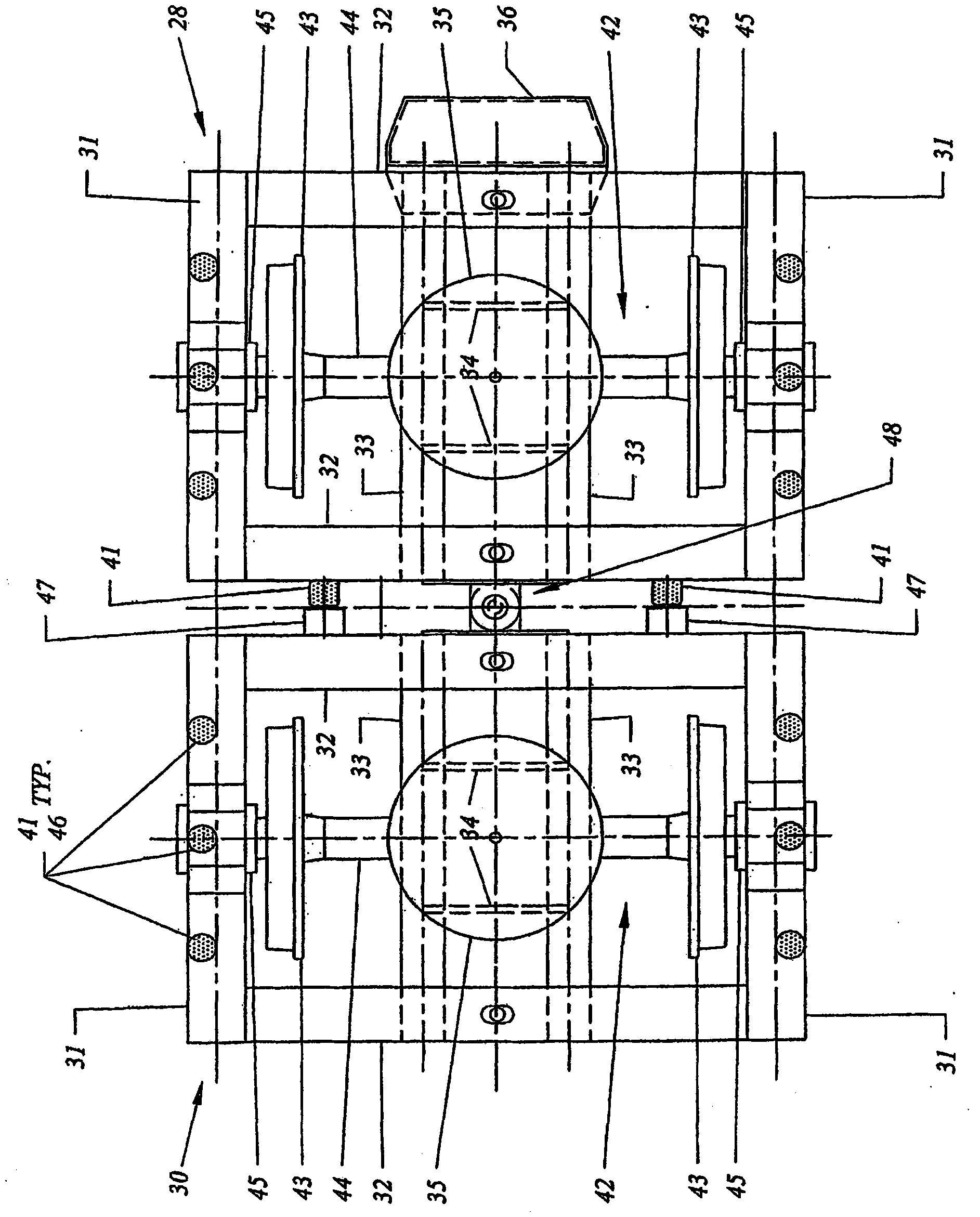 Improved intermodal rail vehicle to form a train