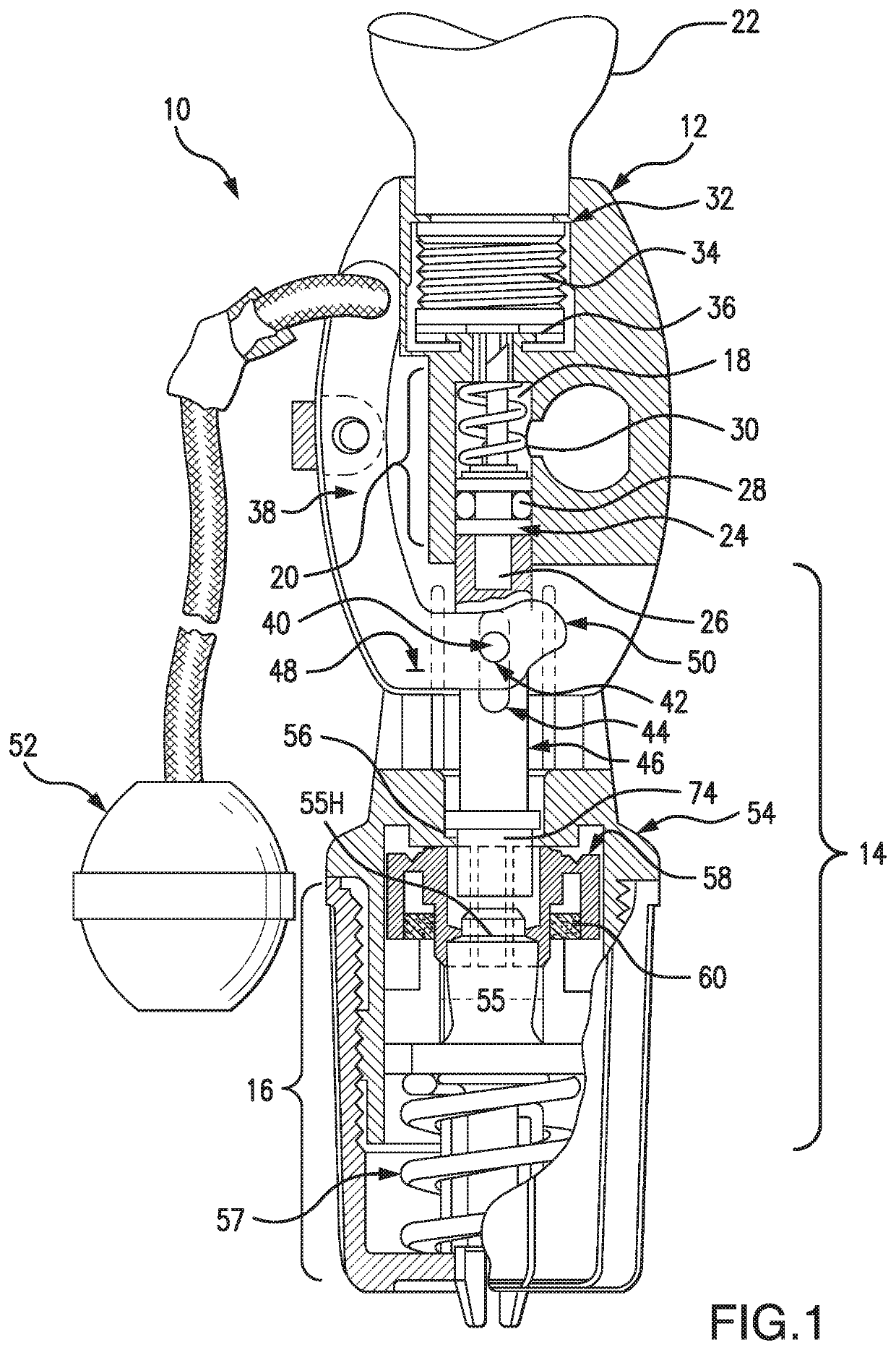 Bobbin for automatic inflator