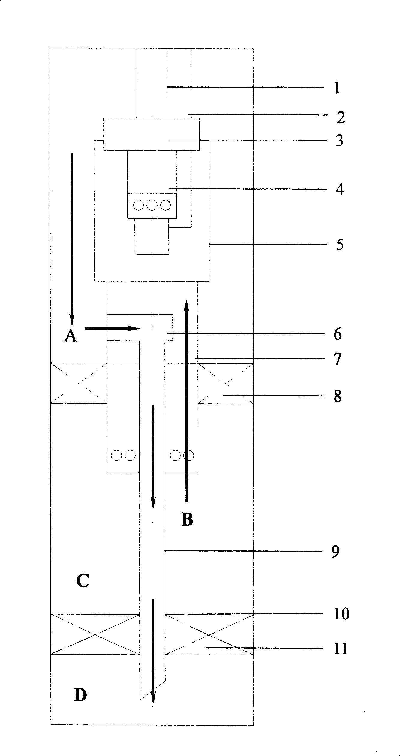 Single pipe co-well oil-pumping and water-injecting technological system