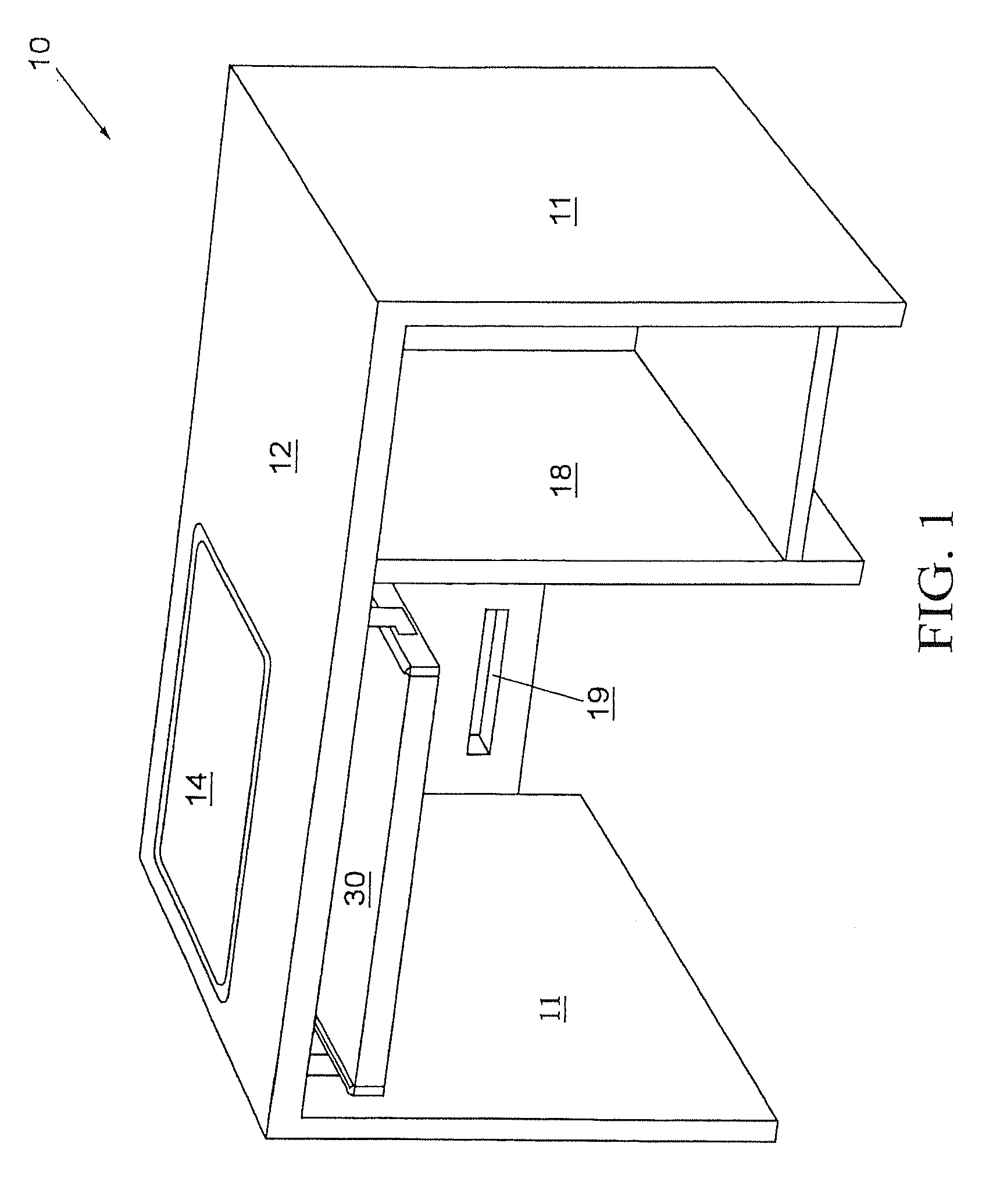 Integrated flat panel workstation system