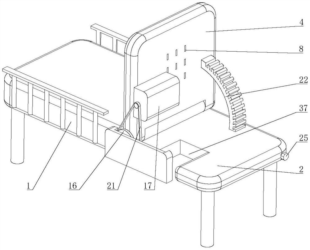 Back patting device for nursing bedridden patient