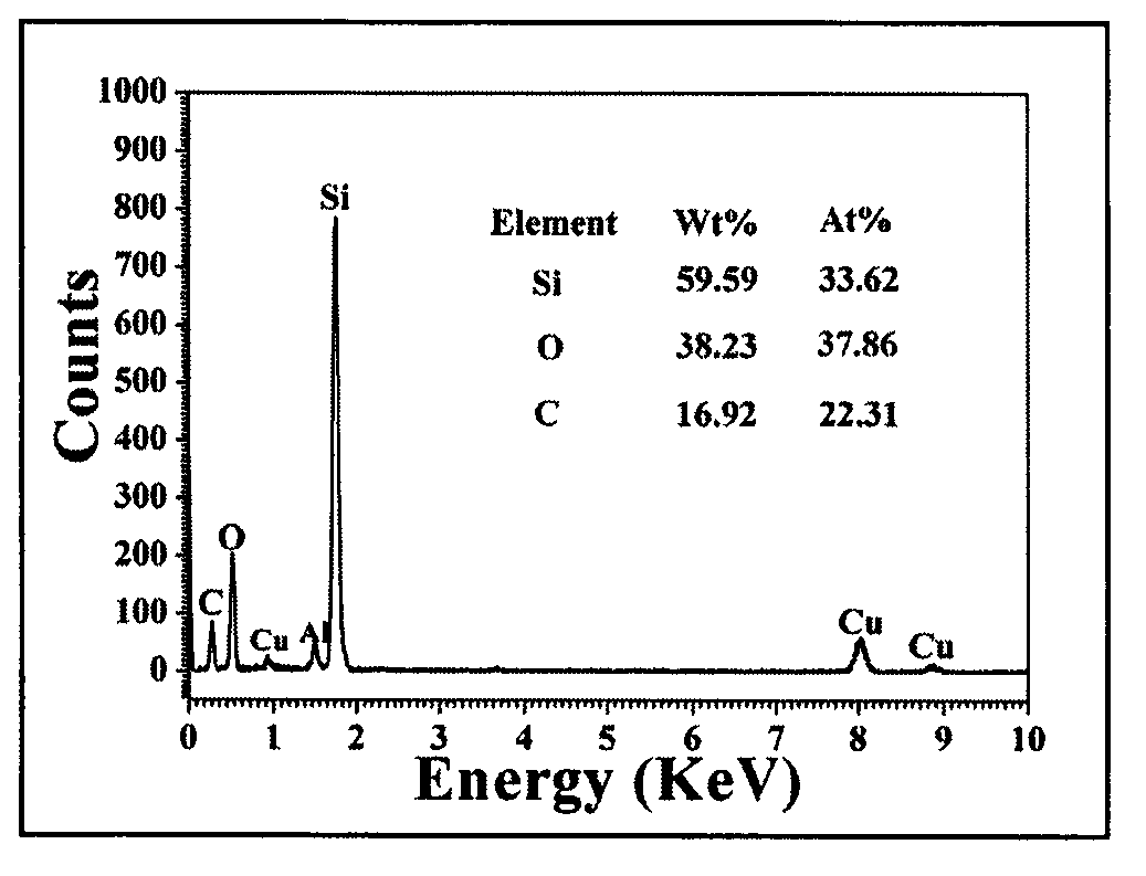 High purity silicon oxide/silicon carbide nanometer chain-like heterostructure preparation method