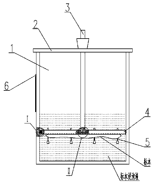 Pathology specimen soaking device and using method thereof