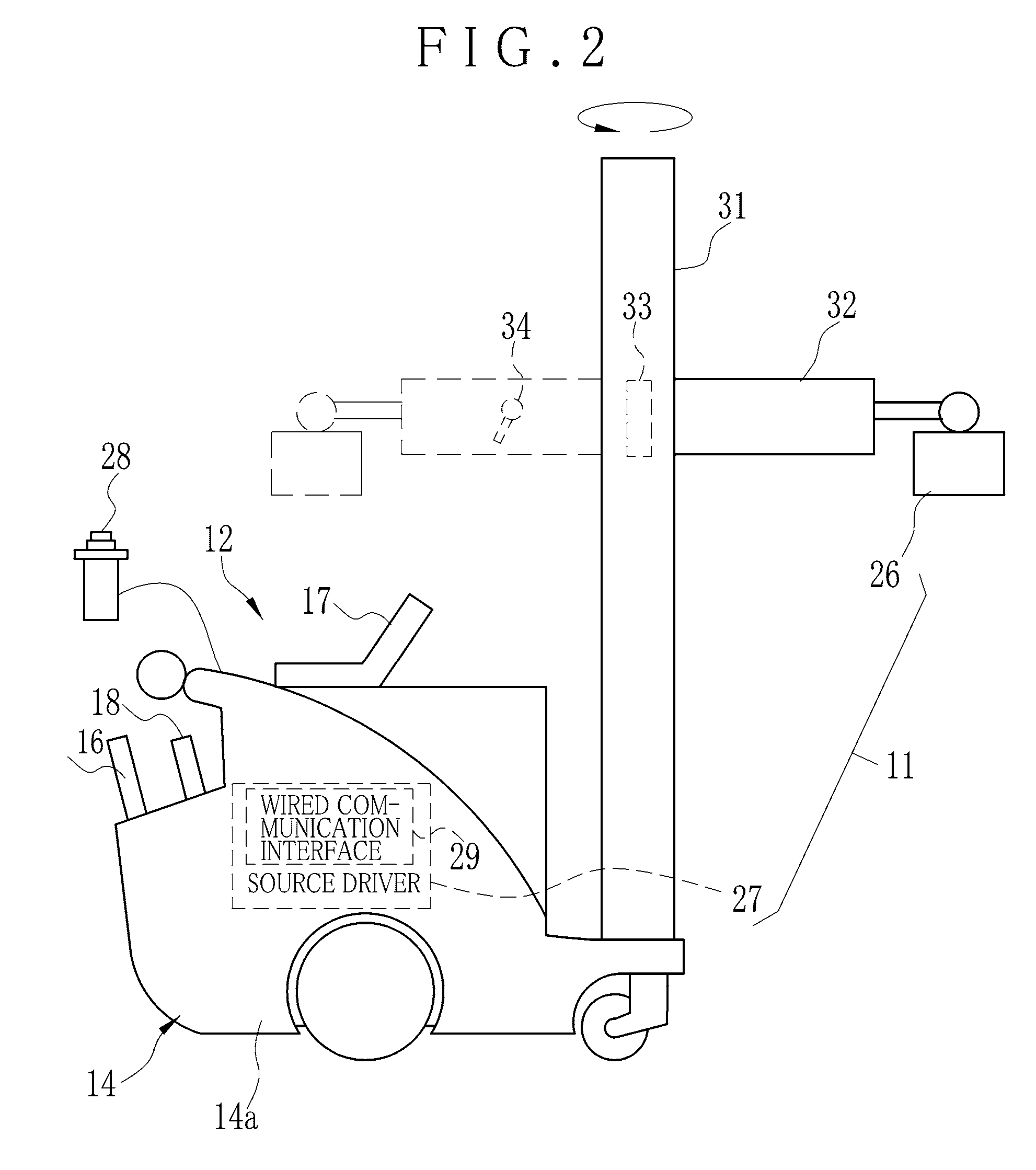 Portable radiographic imaging apparatus and system