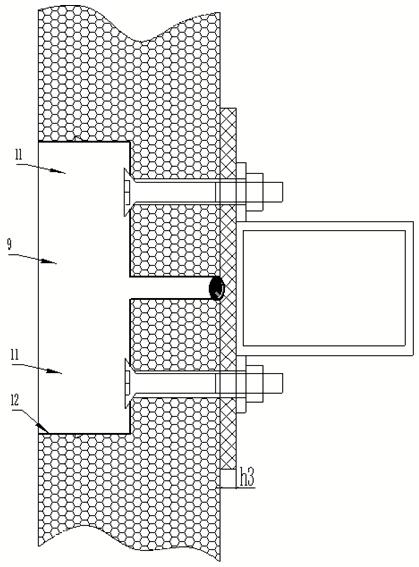 Sealing plate for low temperature dry space and installation method thereof