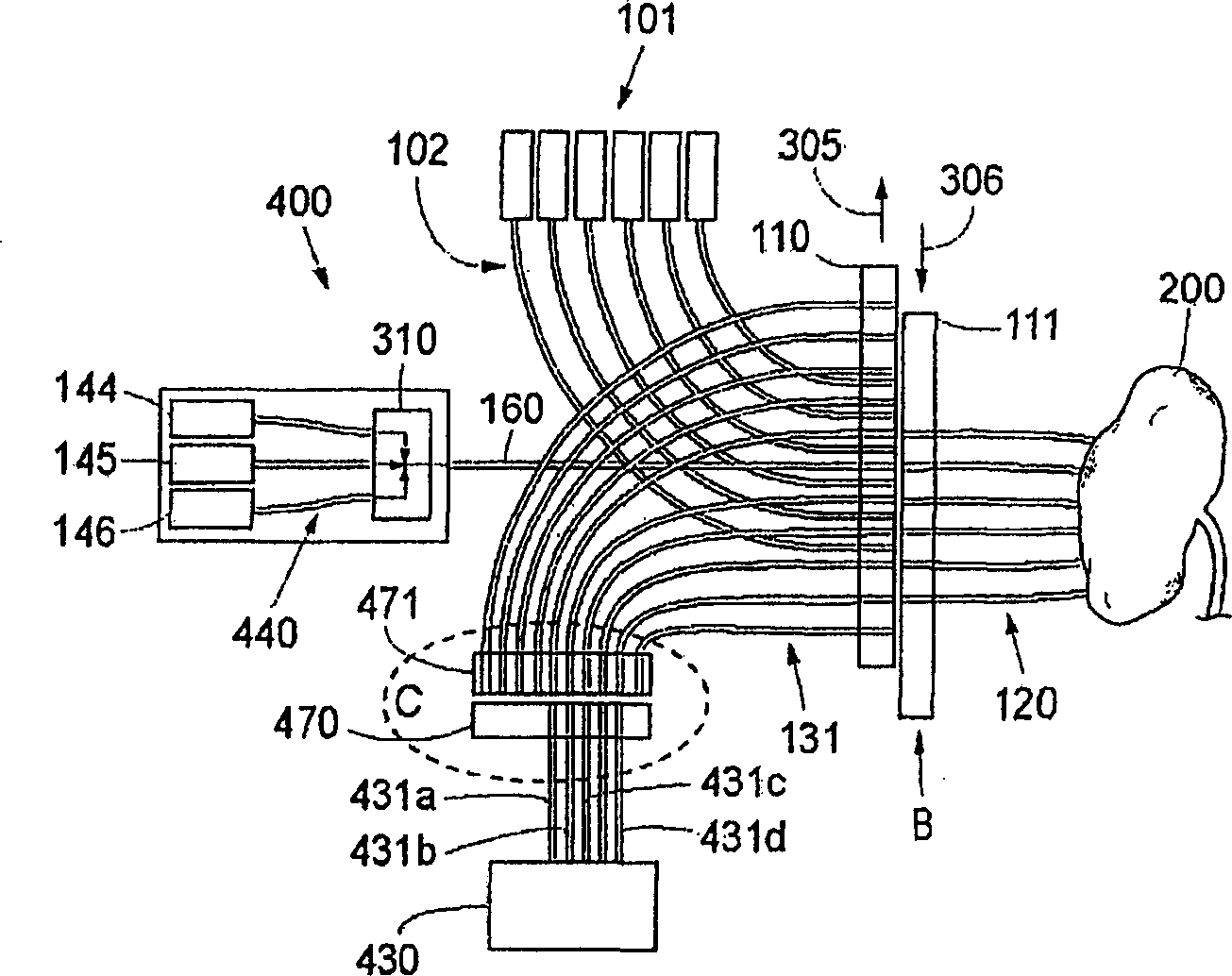 System and method for therapy and diagnosis comprising in combination non-mechanical and mechanical distributors for distribution of radiation