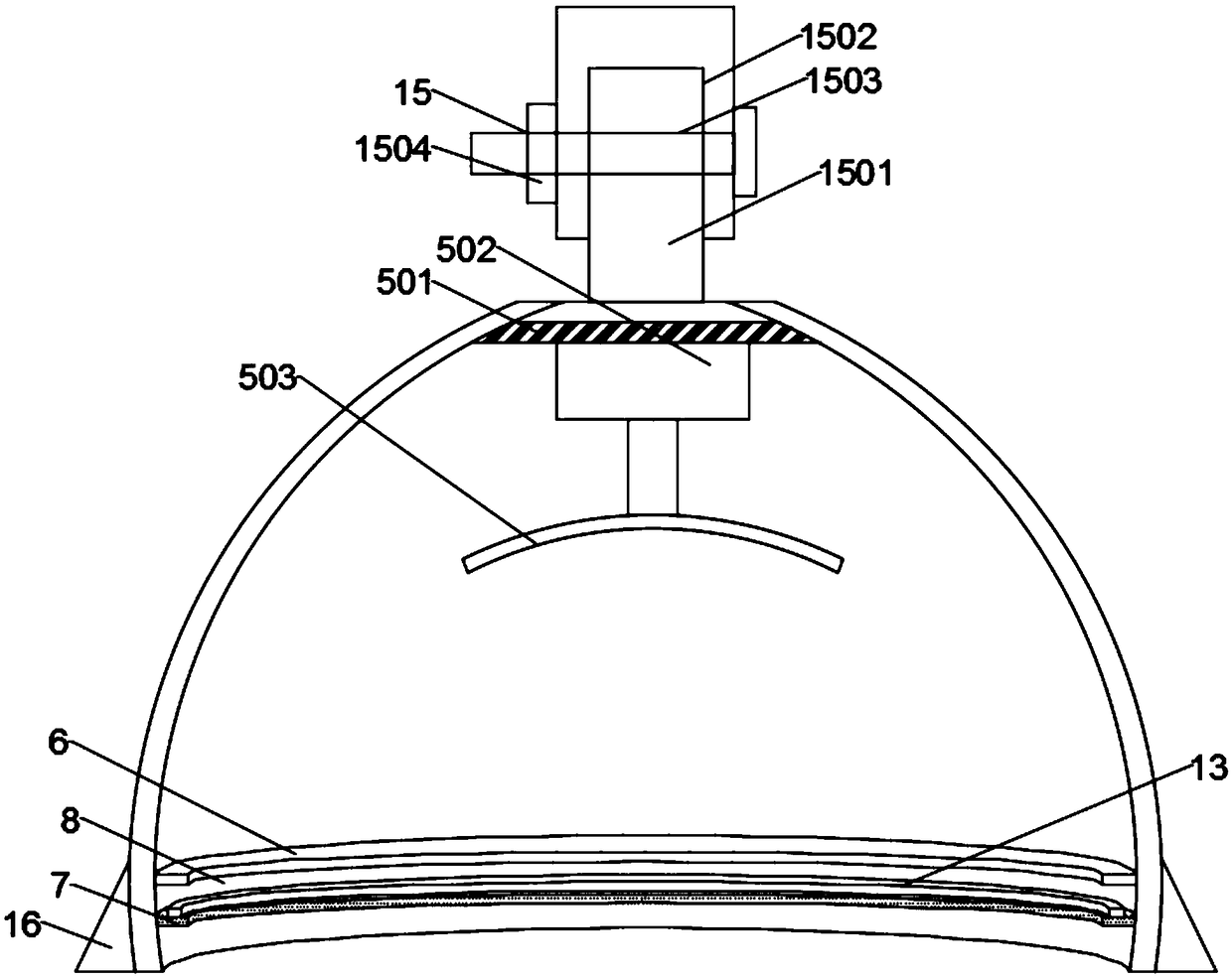 Camera rotation mechanism of solar infrared induction camera and control method of camera rotation mechanism