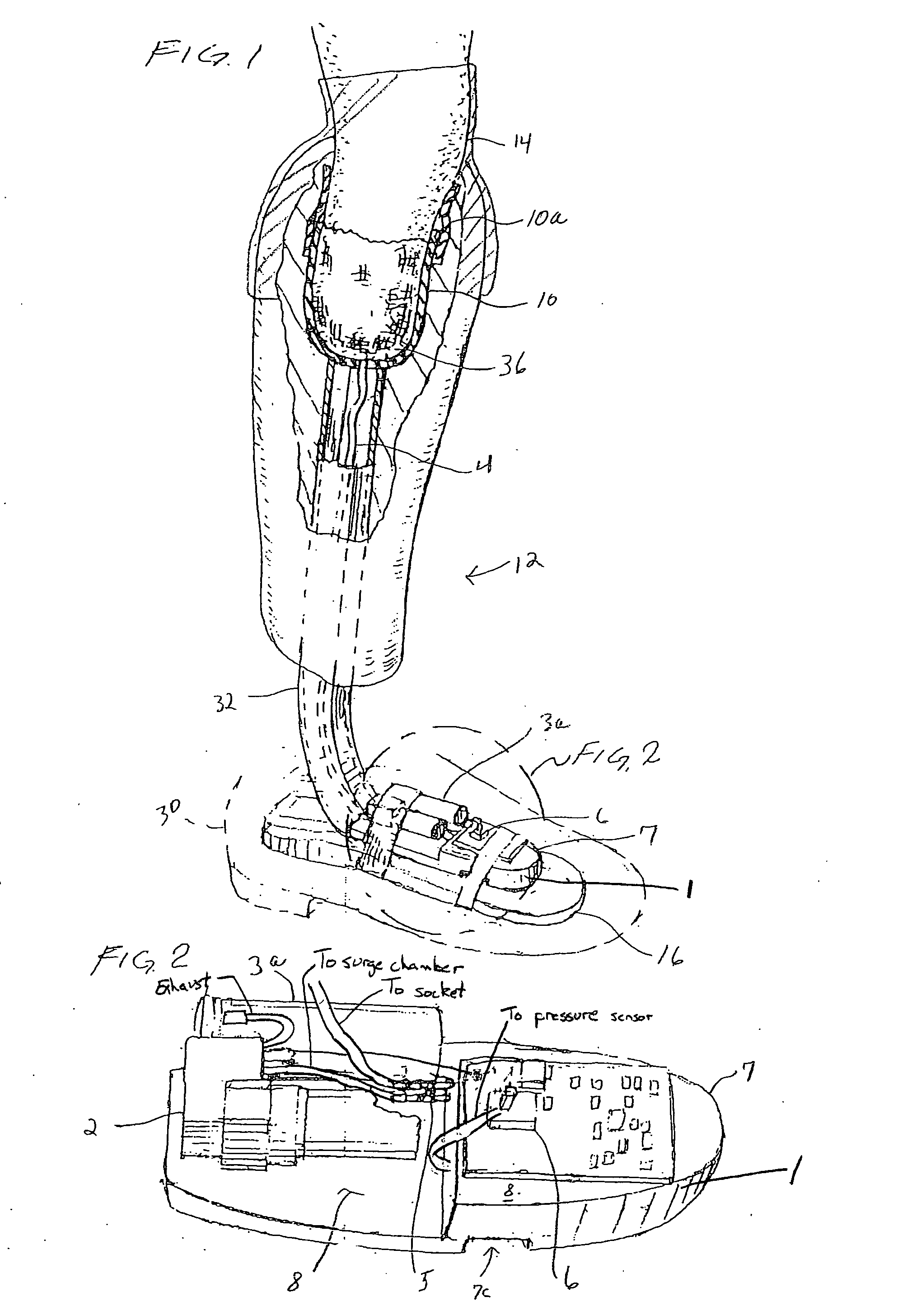 Prosthetic vacuum system