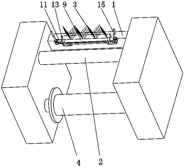 Threading mechanism for warping machine