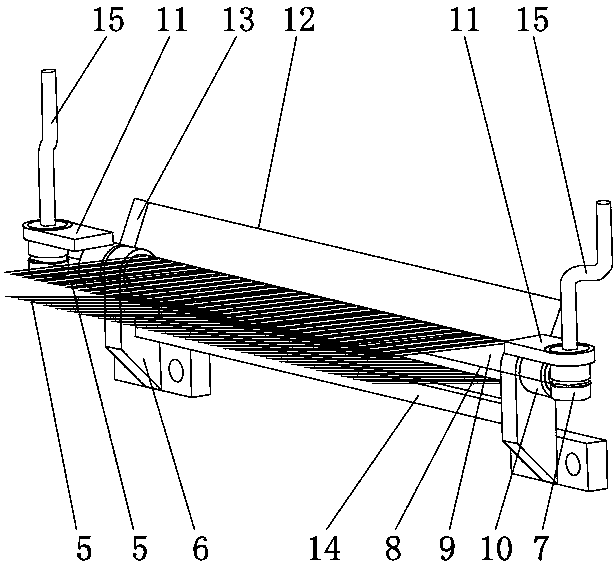 Threading mechanism for warping machine