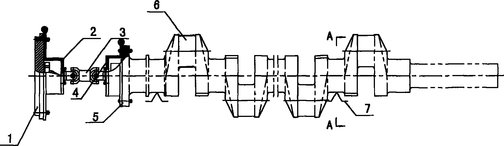 Method for finely grinding main shaft necks of crankshaft