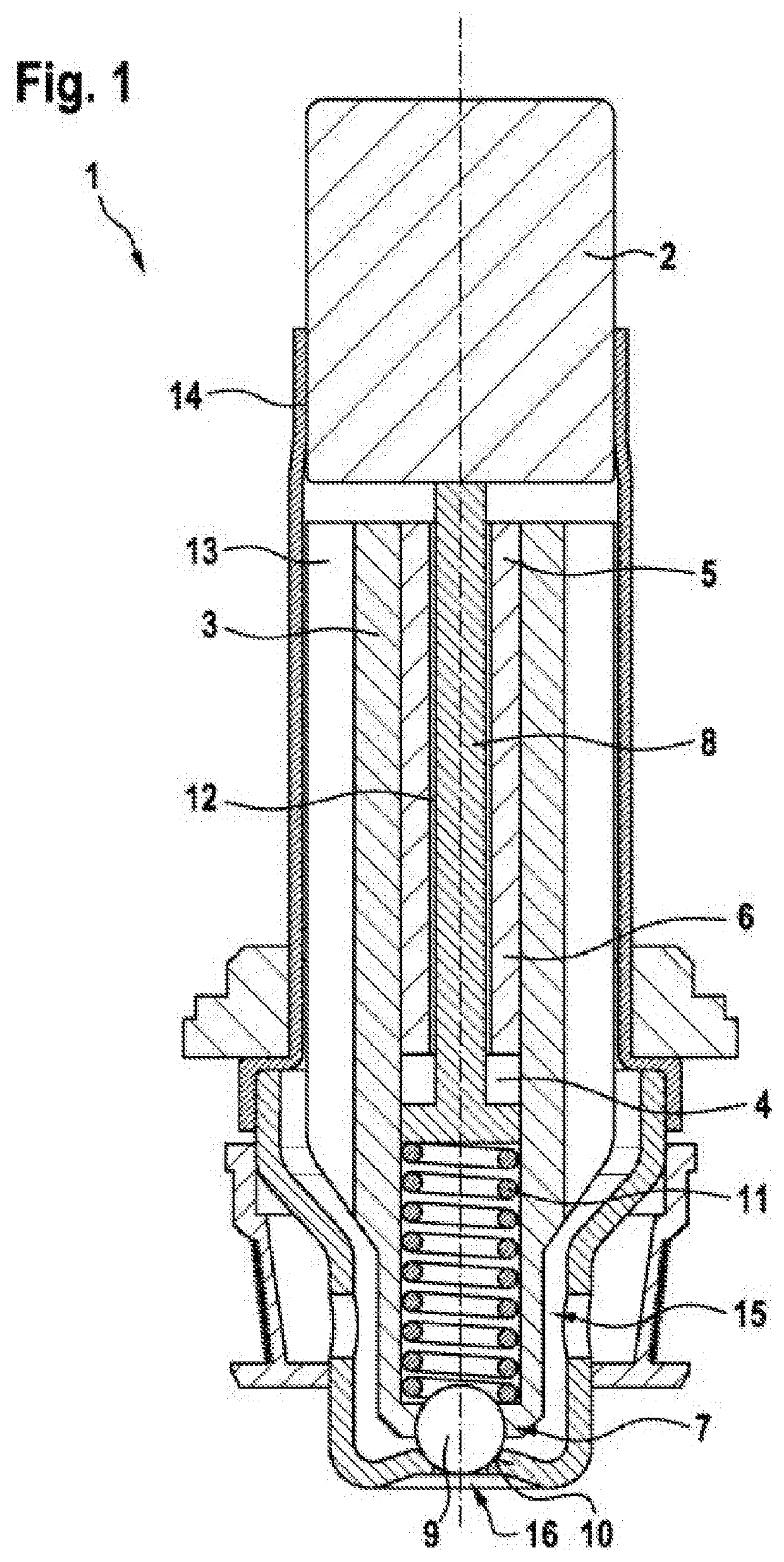 Solenoid Valve having Adjustable Spring Force