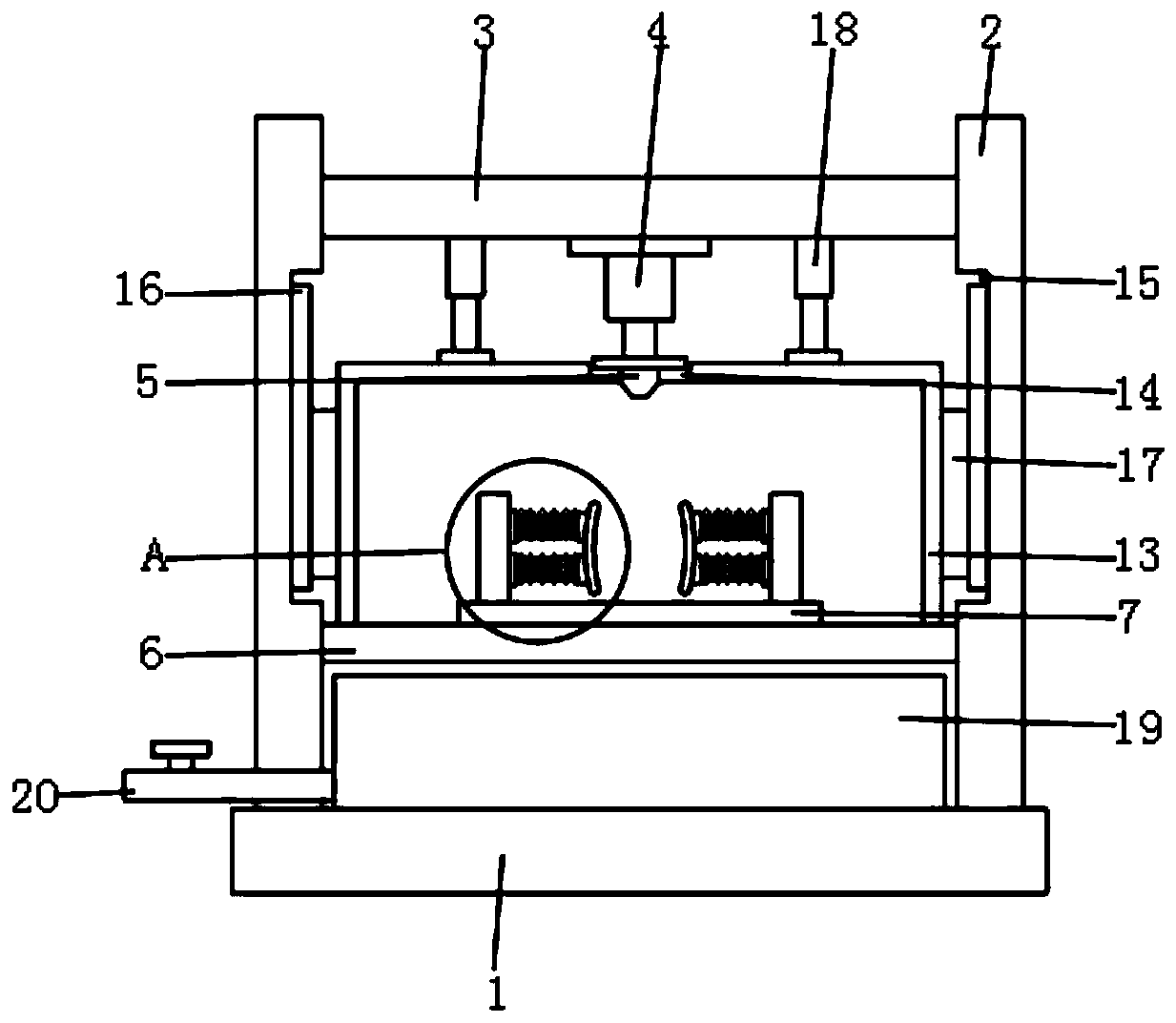 Cutting device for mechanical arm production