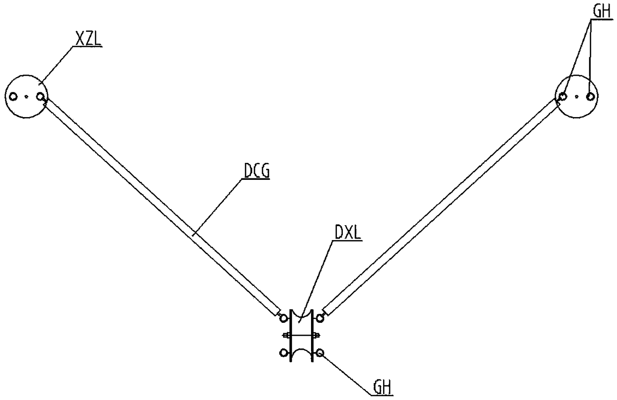 Live spanning system for spanning power line in pay-off construction and application method of live spanning system