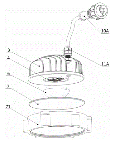 General LED (light emitting diode) lamp bulb forming method and hanging lug fixed type LED lamp bulb of fluorescent inner cover