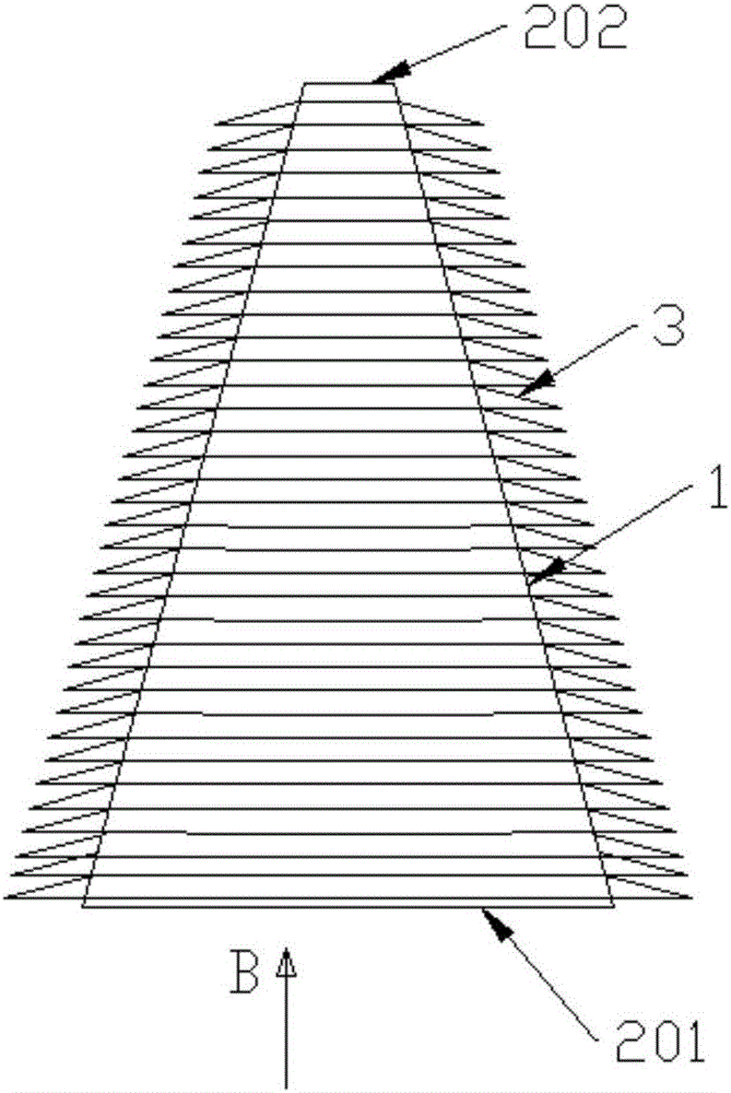 Heat exchanger and vertical type air conditioner provided with same