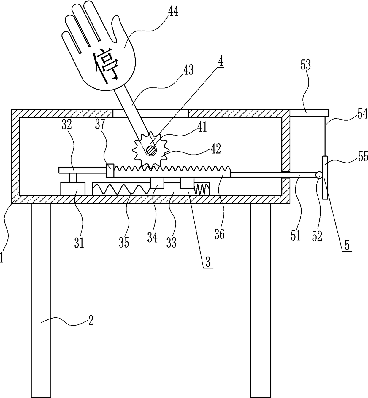 A safety warning device for electric equipment