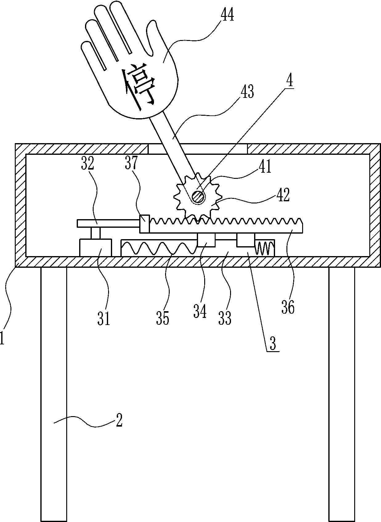 A safety warning device for electric equipment