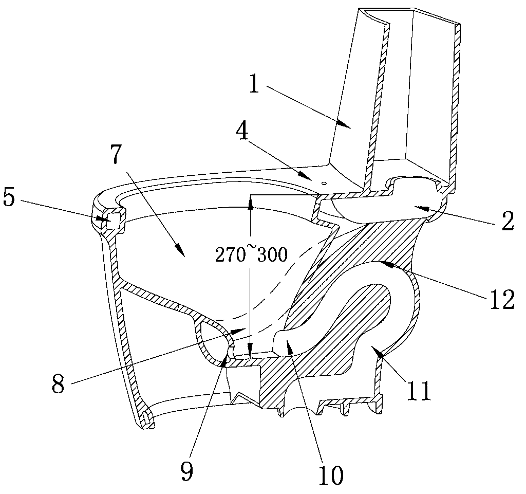 Water-saving siphoning type toilet