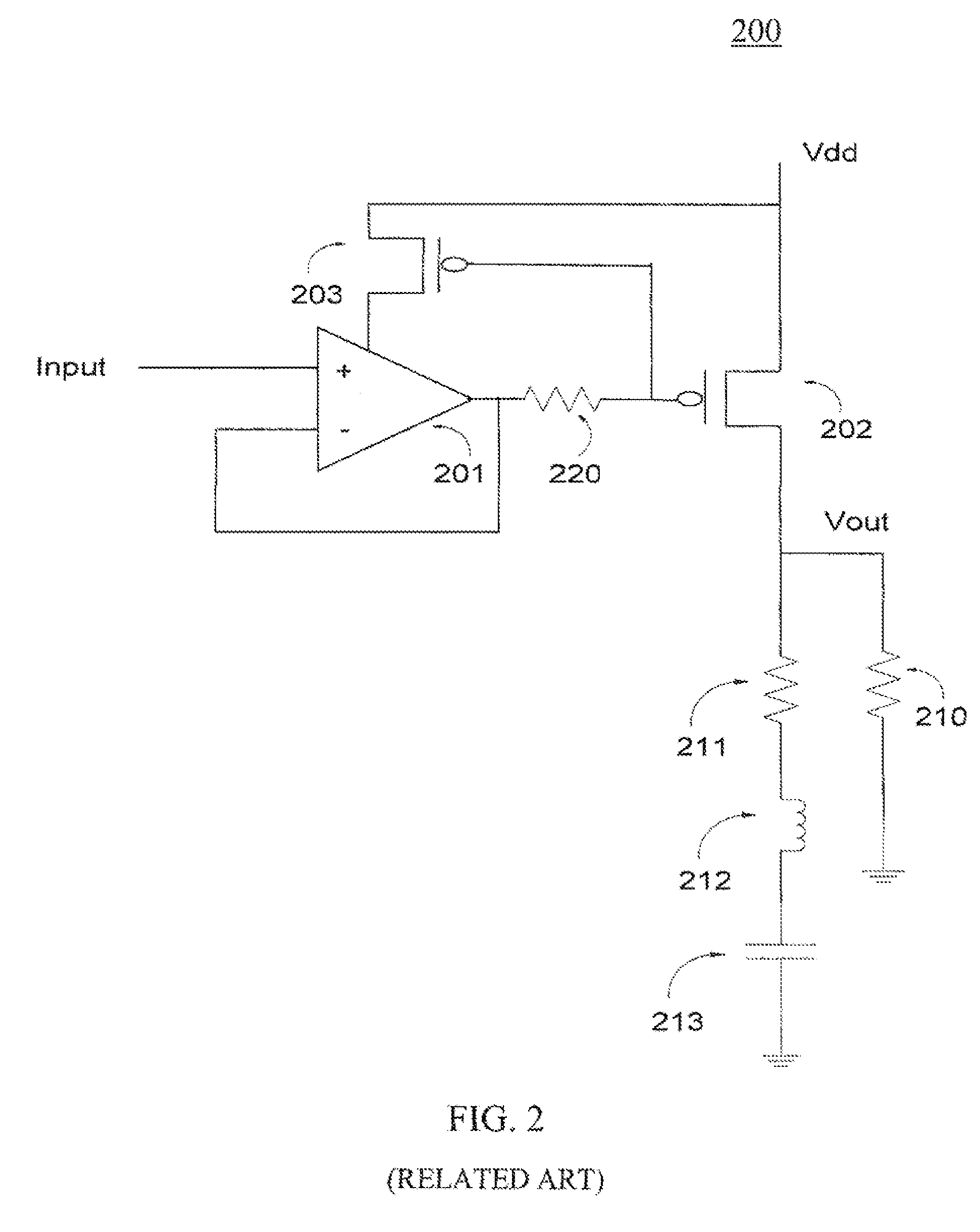 Circuit and method for reducing overshoots in adaptively biased voltage regulators