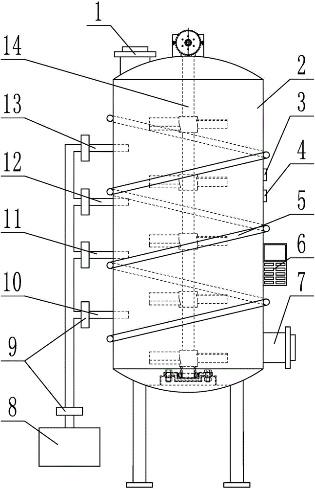 Intelligent biomass straw degradation device and use method thereof