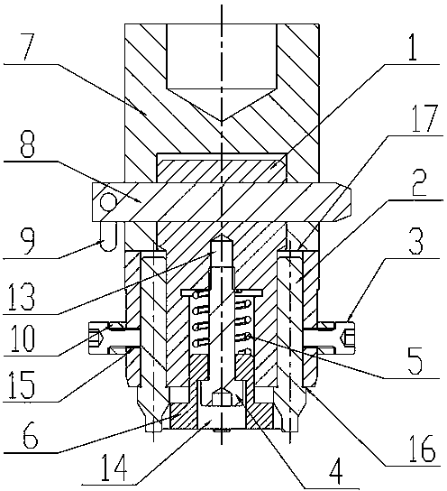 Press-fitting centering device for turbine shell plugging cover