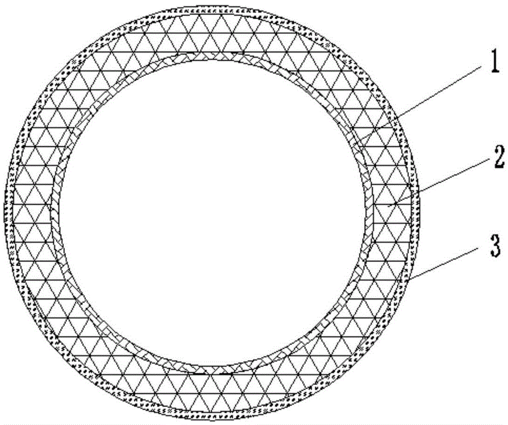 Straw-wound composite pipe and preparation method thereof