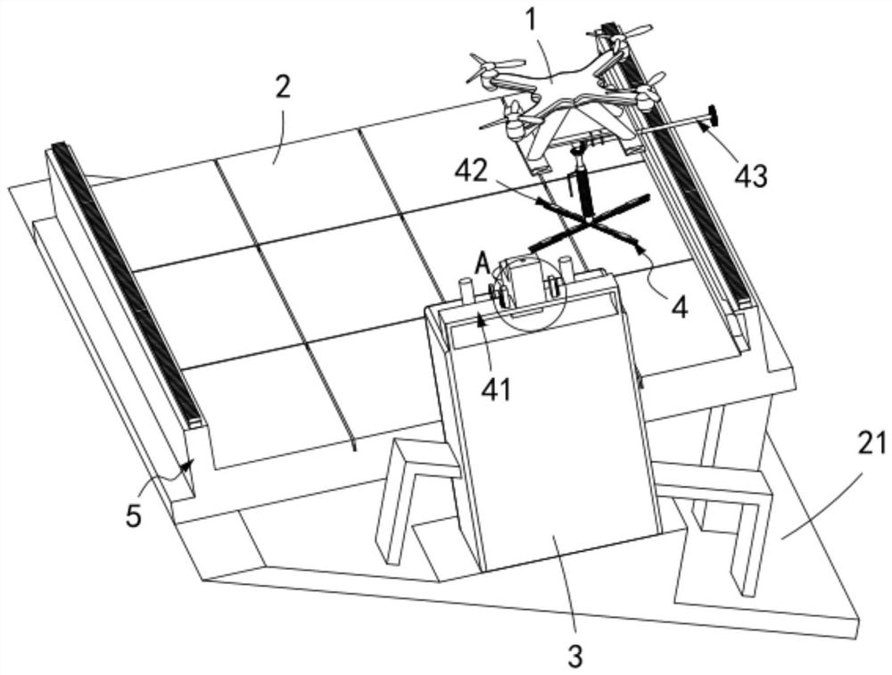 A solar photovoltaic panel surface cleaning drone