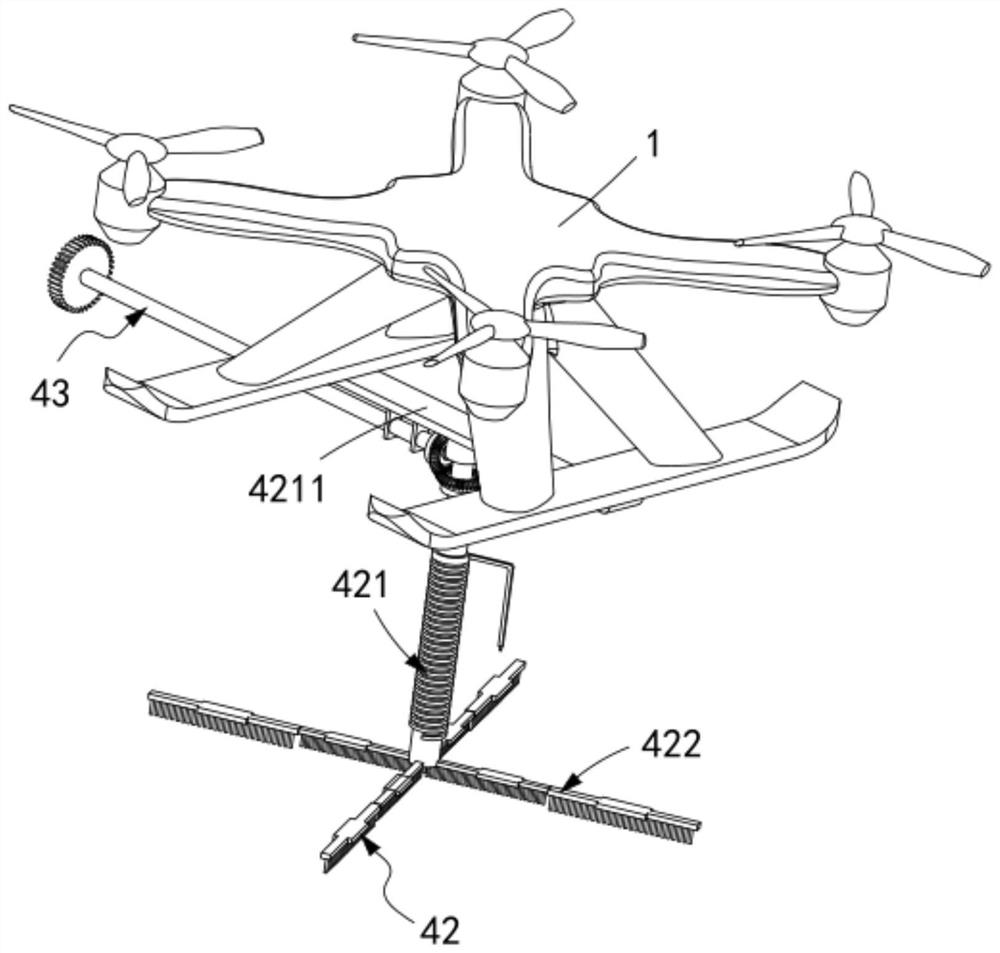 A solar photovoltaic panel surface cleaning drone